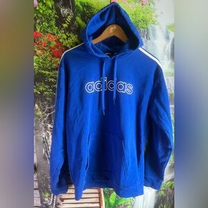 adidas, Men's Fleece Pullover Sweatshirt Hoodie size MEDIUM.